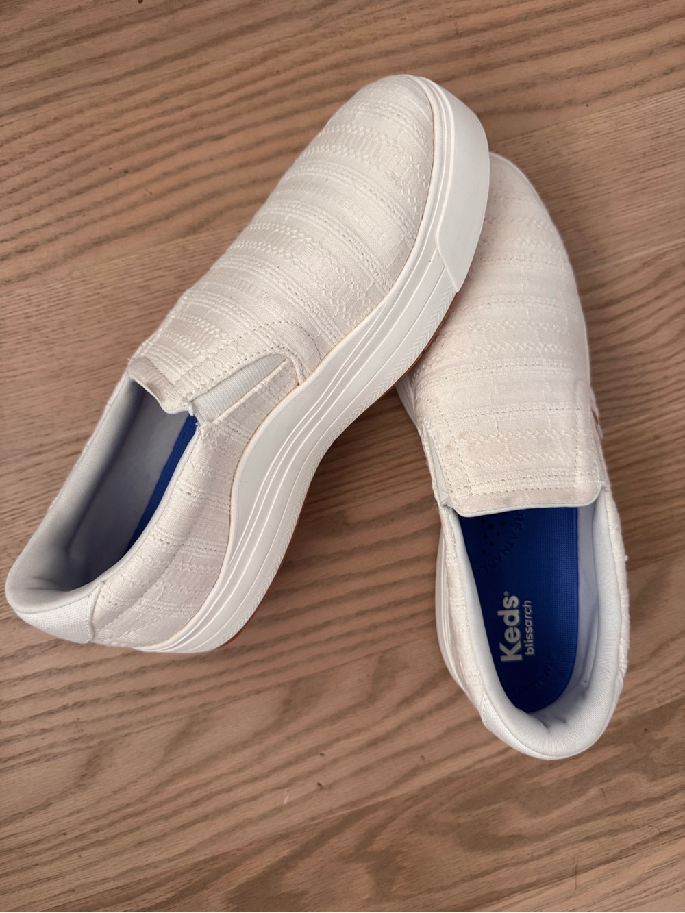 Keds Women's Park Stripe Eyelet Slip-On Sneakers
